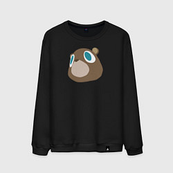 Свитшот хлопковый мужской Dropout Bear, цвет: черный