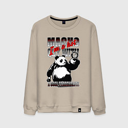 Мужской свитшот Панда с гирями