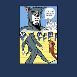 Свитшот хлопковый мужской Том и Джерри Джо Джо, цвет: тёмно-синий — фото 2