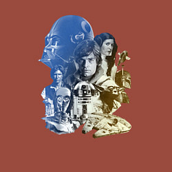 Свитшот хлопковый мужской Star Wars - characters, цвет: кирпичный — фото 2