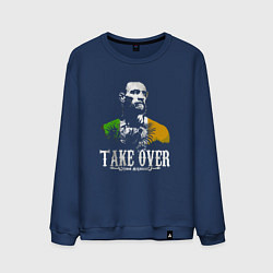 Свитшот хлопковый мужской Conor take over, цвет: тёмно-синий