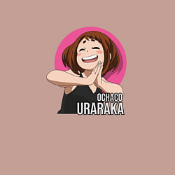 Свитшот хлопковый мужской Моя геройская академия герой Урарака, цвет: пыльно-розовый — фото 2