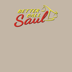 Свитшот хлопковый мужской Better call Saul logo, цвет: миндальный — фото 2