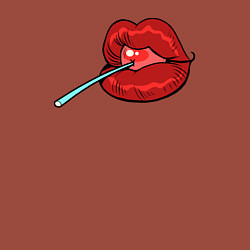 Свитшот хлопковый мужской Candy lips, цвет: кирпичный — фото 2