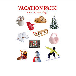 Свитшот хлопковый мужской Vacation pack, цвет: белый — фото 2