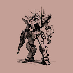 Свитшот хлопковый мужской Боевой бот, цвет: пыльно-розовый — фото 2