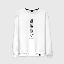 Мужской свитшот Иероглифы счастье