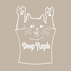 Свитшот хлопковый мужской Deep Purple - cat rock, цвет: миндальный — фото 2