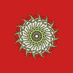 Свитшот хлопковый мужской Терновый венок, цвет: красный — фото 2