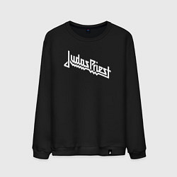 Свитшот хлопковый мужской Judas Priest - logo, цвет: черный