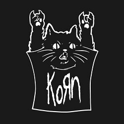 Свитшот хлопковый мужской KoЯn - cat rock, цвет: черный — фото 2