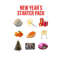 Свитшот хлопковый мужской Starter pack, цвет: белый — фото 2