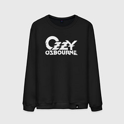 Свитшот хлопковый мужской Ozzy Osbourne - logo, цвет: черный