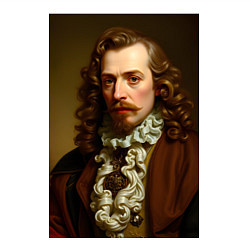 Свитшот хлопковый мужской Старинный портрет, цвет: белый — фото 2