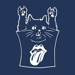 Свитшот хлопковый мужской Rolling Stones - cat rock, цвет: тёмно-синий — фото 2