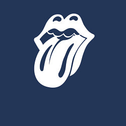 Свитшот хлопковый мужской Rolling Stones - white logo, цвет: тёмно-синий — фото 2