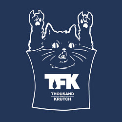 Свитшот хлопковый мужской Thousand Foot Krutch - cat rock, цвет: тёмно-синий — фото 2