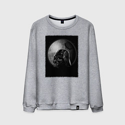 Свитшот хлопковый мужской Дарт Вейдер звезда смерти, цвет: меланж