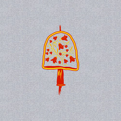 Свитшот хлопковый мужской Колокольчик, цвет: меланж — фото 2