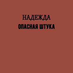 Свитшот хлопковый мужской Надежда опасная штука, цвет: кирпичный — фото 2