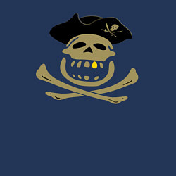 Свитшот хлопковый мужской Веселый пират, цвет: тёмно-синий — фото 2