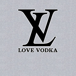 Свитшот хлопковый мужской Love vodka, цвет: меланж — фото 2