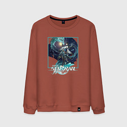 Свитшот хлопковый мужской Дань Хэн: Пожиратель Луны, цвет: кирпичный