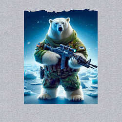 Свитшот хлопковый мужской Polar bear - special forces, цвет: меланж — фото 2
