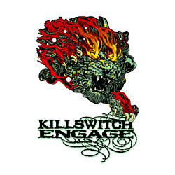 Свитшот хлопковый мужской Грифон killswitch engage, цвет: белый — фото 2