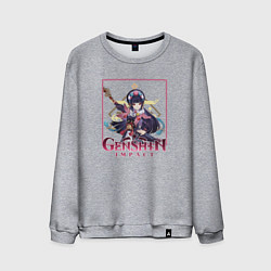 Свитшот хлопковый мужской Юнь Цзинь, цвет: меланж