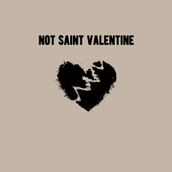 Свитшот хлопковый мужской Not saint valentine, цвет: миндальный — фото 2