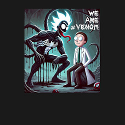 Свитшот хлопковый мужской Rick and Morty - we are Venom, цвет: черный — фото 2