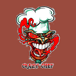 Свитшот хлопковый мужской Crazy chef, цвет: кирпичный — фото 2