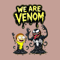 Свитшот хлопковый мужской We are Venom - meme, цвет: пыльно-розовый — фото 2