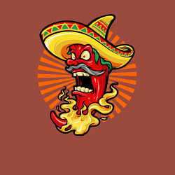 Свитшот хлопковый мужской Огненный перчик, цвет: кирпичный — фото 2