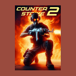 Свитшот хлопковый мужской Counter Strike 2 - gamer, цвет: кирпичный — фото 2