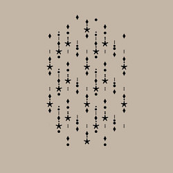 Свитшот хлопковый мужской Паттерн цепочки звёздочки, цвет: миндальный — фото 2