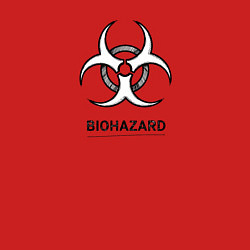 Свитшот хлопковый мужской Biohazard черно белый, цвет: красный — фото 2