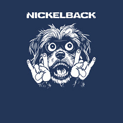 Свитшот хлопковый мужской Nickelback rock dog, цвет: тёмно-синий — фото 2