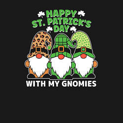 Свитшот хлопковый мужской Happy St Patricks day - dwarves, цвет: черный — фото 2