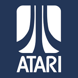 Свитшот хлопковый мужской Atari logo white, цвет: тёмно-синий — фото 2