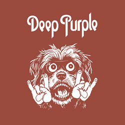 Свитшот хлопковый мужской Deep Purple rock dog, цвет: кирпичный — фото 2