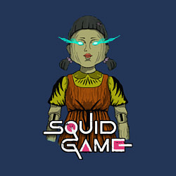 Свитшот хлопковый мужской Squid game doll, цвет: тёмно-синий — фото 2