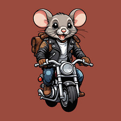 Свитшот хлопковый мужской Biker mice, цвет: кирпичный — фото 2