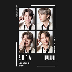 Свитшот хлопковый мужской Yoongi bts 4cut, цвет: черный — фото 2