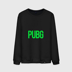 Свитшот хлопковый мужской Надпись PUBG, цвет: черный