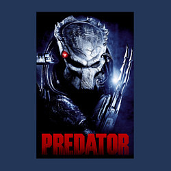 Свитшот хлопковый мужской Predator in the helmet, цвет: тёмно-синий — фото 2
