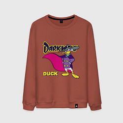 Мужской свитшот Чёрный плащ - Кряк Лапчатый