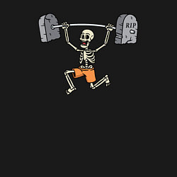 Свитшот хлопковый мужской Skeletor gym, цвет: черный — фото 2