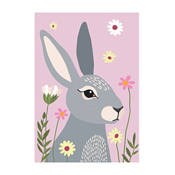 Свитшот хлопковый мужской Серый заяц, цвет: белый — фото 2